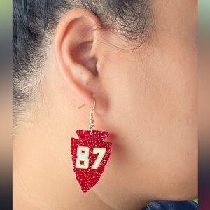Kansas City Chiefs Earrings-Travis Kelce